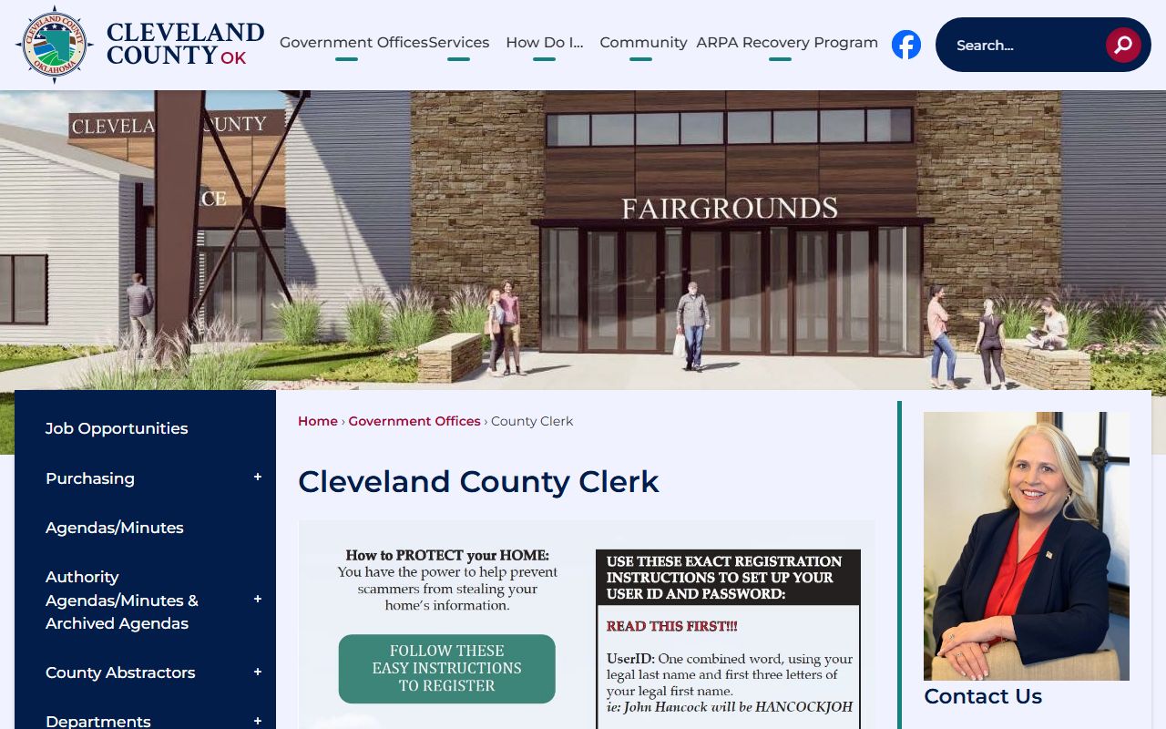 Cleveland County Clerk Website - Property Records