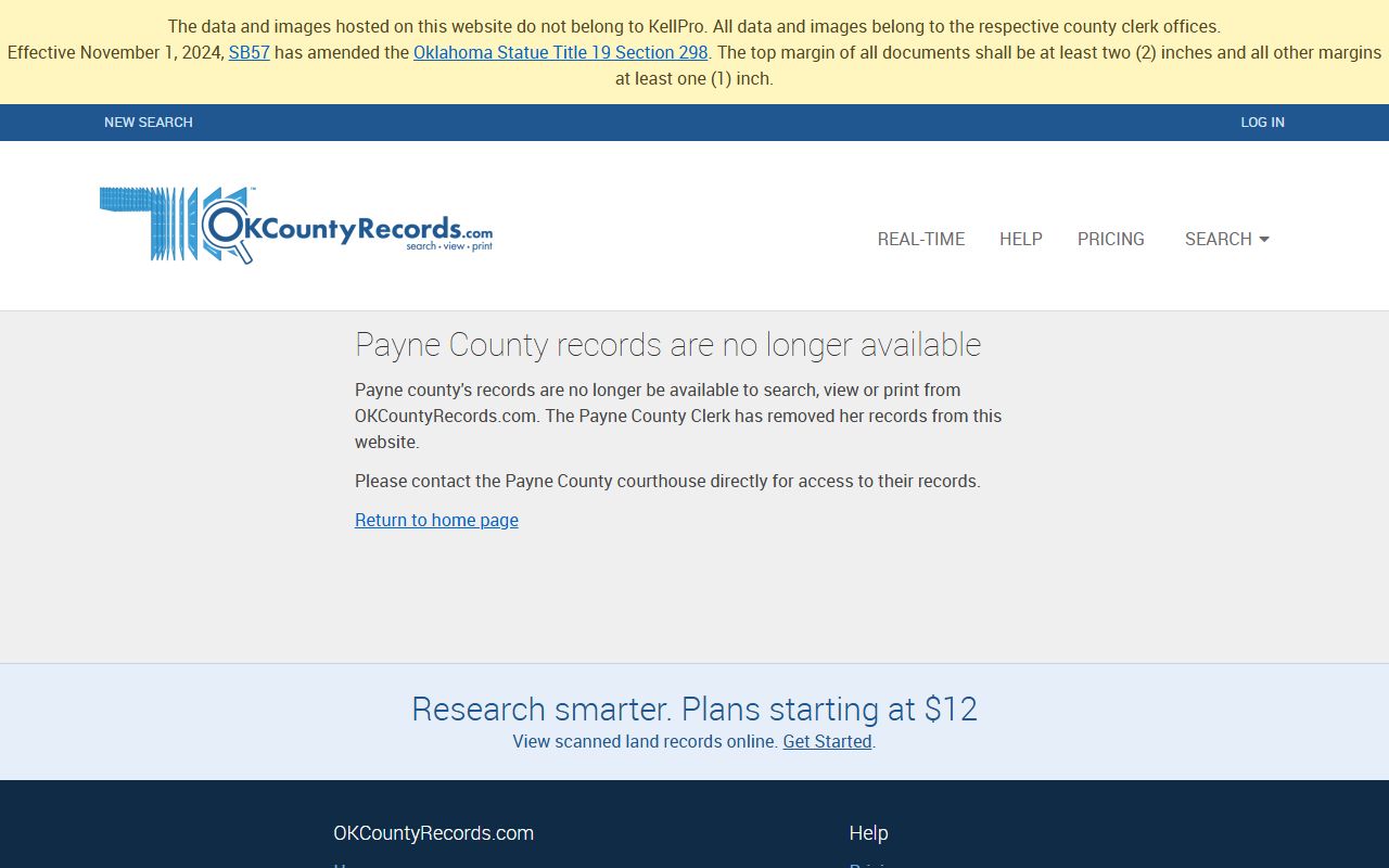 Payne County OKCountyRecords Search - Property Records