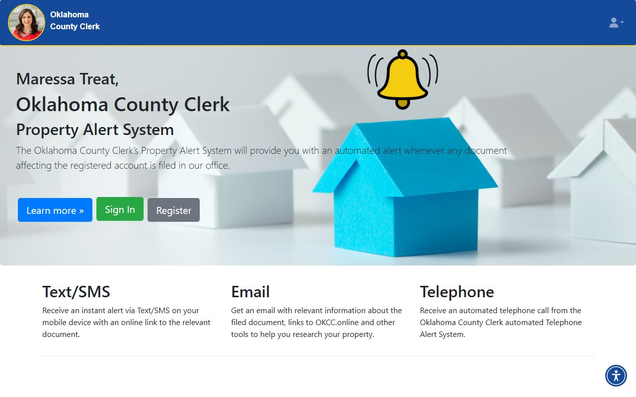 OKCC.online Property Alert System - Oklahoma Property Records