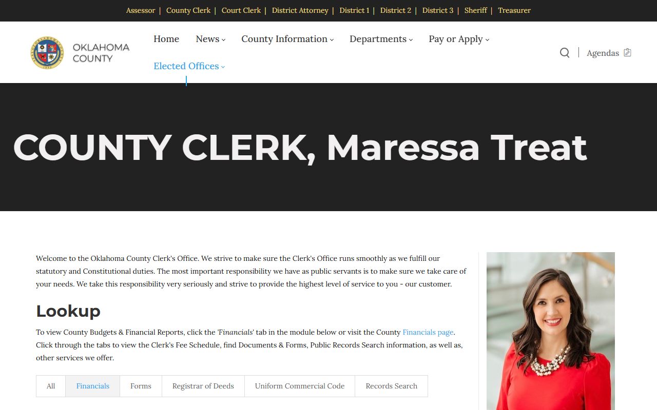 Oklahoma County Clerk Homepage - Oklahoma Property Records